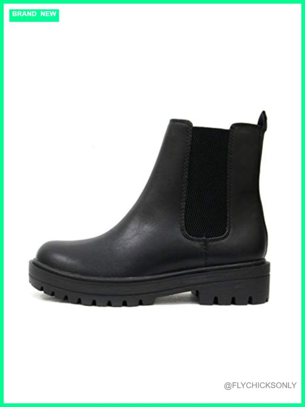 Women's Low Heel Chelsea Ankle Bootie with Double Elastic Gore